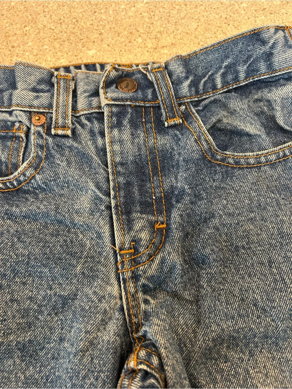 Vintage 90s Jordache Kids Denim Jeans Medium Acid Wash Straight Leg